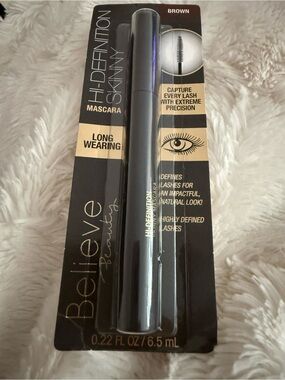 Believe Beauty Hi-Definition Skinny Mascara — Brown